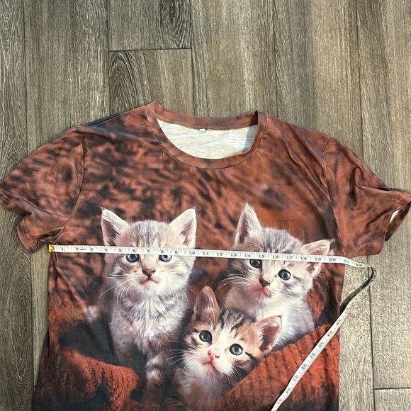 Women’s 3D Cat Print T-shirt! 😻 Size XXL - Picture 5 of 9